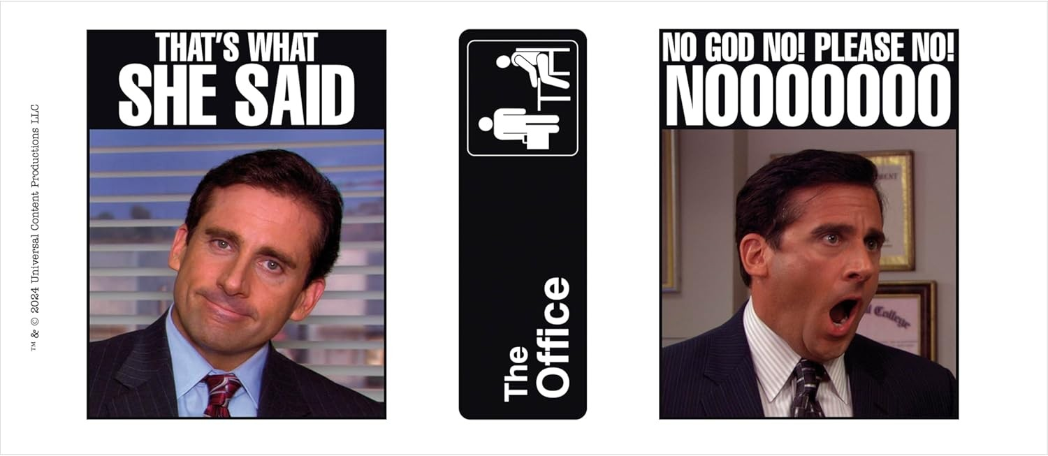 Memes de Michael Scott de The Office, izquierda Eso fue lo que dijo, derecha No por favor no.