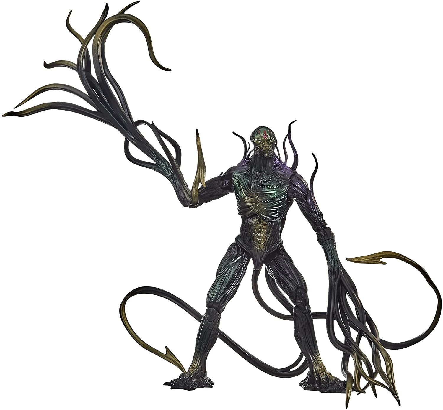 Una figura de monstruo humanoide oscura con tentáculos por brazos y mechones flotantes alrededor de la cabeza.