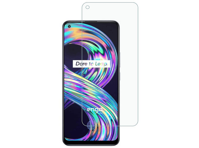 ENGO Realme 8 İle Uyumlu 9H Kırılmaz Esnek Nano Cam Hd Ekran Koruyucu