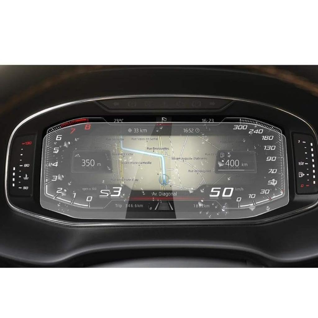 Navigasyon haritası, 50 km/sa hız göstergesi, S3 vitesi ve yolculuk detaylarını gösteren araç ekranı.