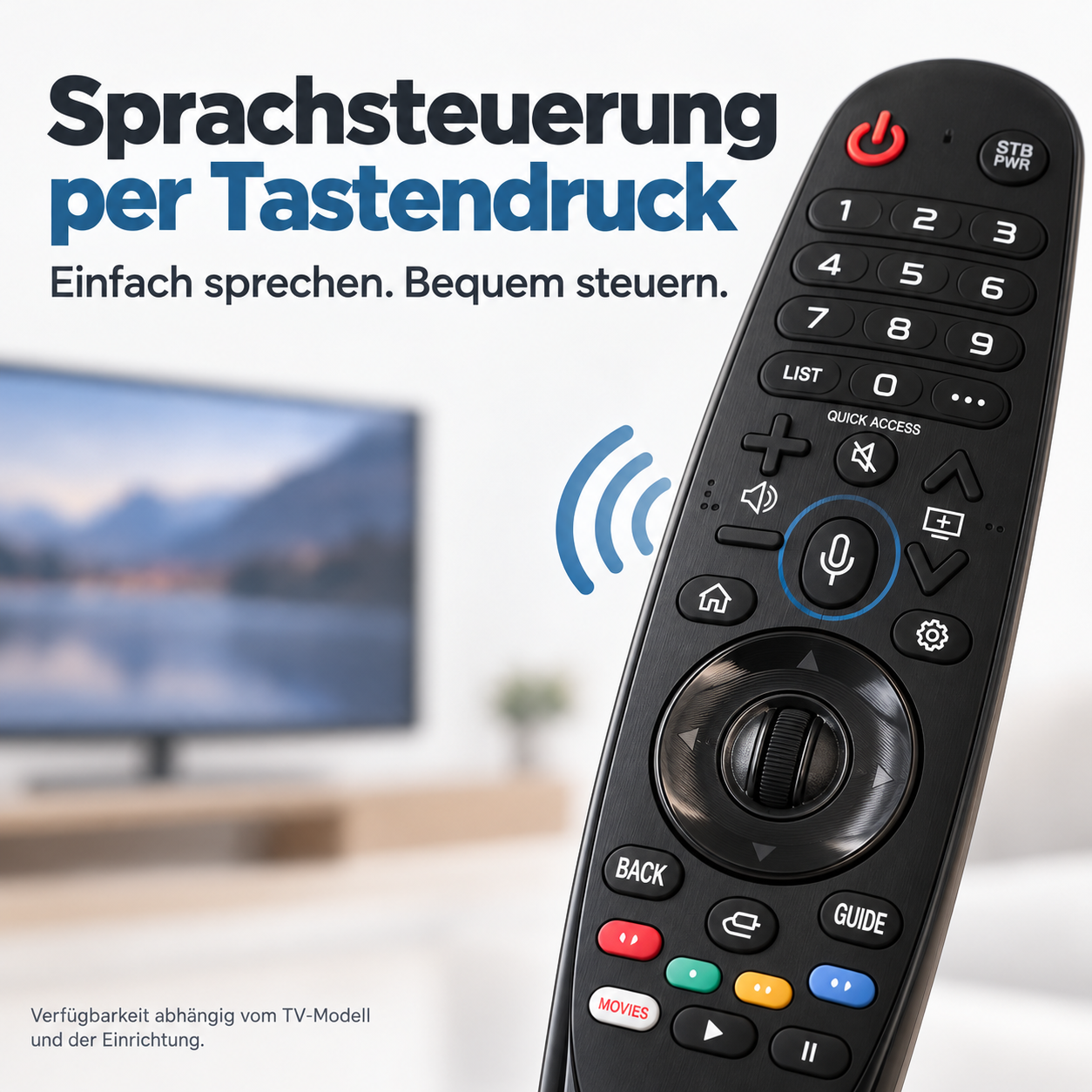 CUDY LG Magic Remote MR20GA Sprachsteuerung Fernbedienung | MediaMarkt