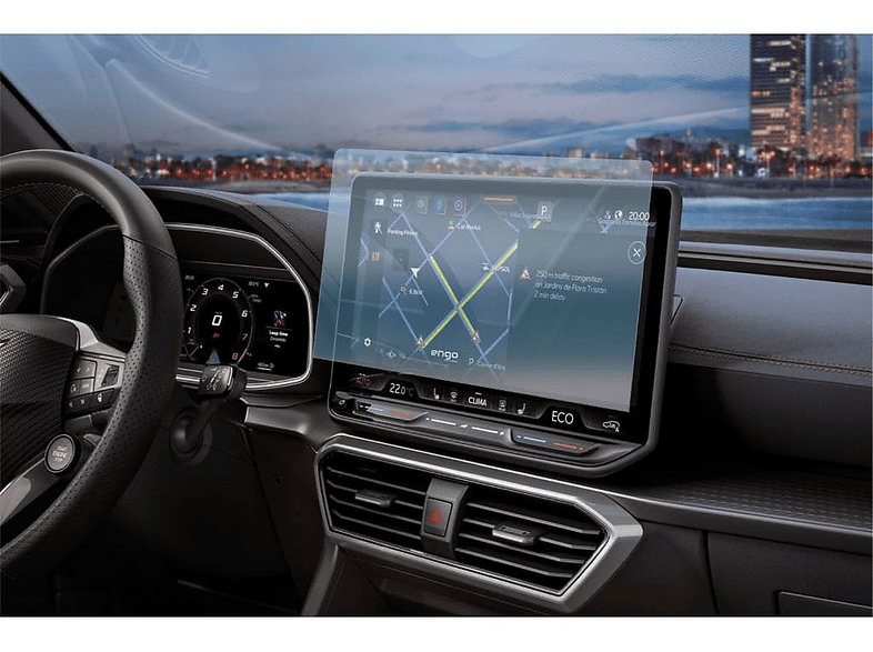 ENGO Cupra Formentor 12.9 inç Multimedya & Navigasyon İle Uyumlu 9H Kırılmaz Nano Cam Ekran Koruyucu