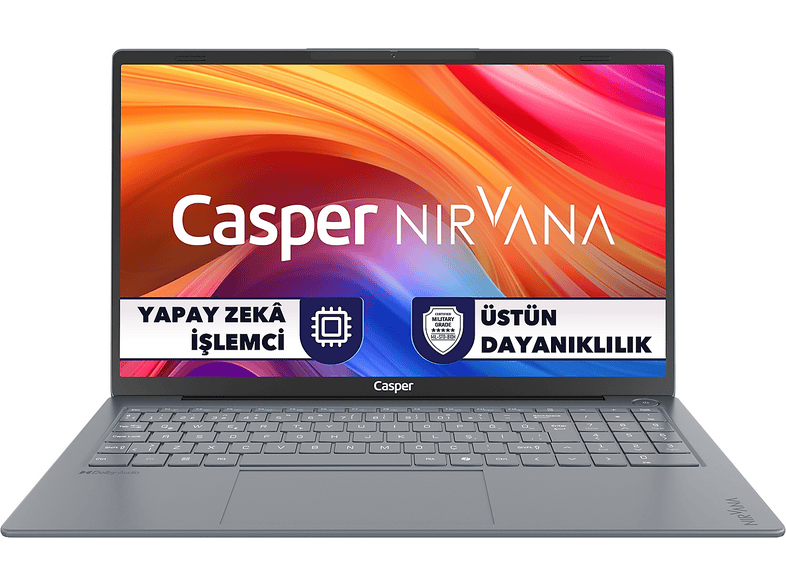 CASPER Nirvana X100 Series 3 DDR5 X100.320U-BF00X-G-F Intel Core 5 320 16 GB RAM 1 TB SSD 15,6 inç FreeDOS Laptop Metalik Gri