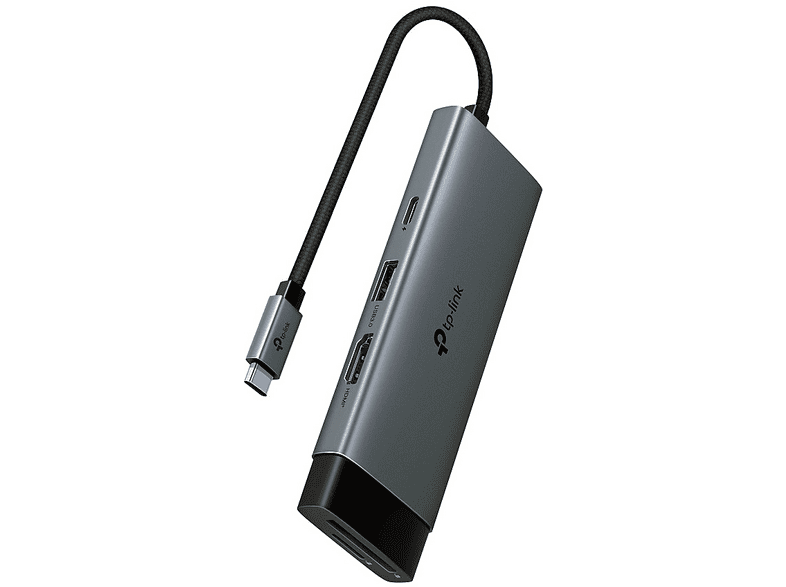 TP-LINK UH7021C | Usb-C 7’si 1 Arada|4K@60Hz Hdmı, 100W Pd, 3× USB 3.0, Sd & Microsd Uhs-I (200 Mb/s) USB Hub Çoklayıcı