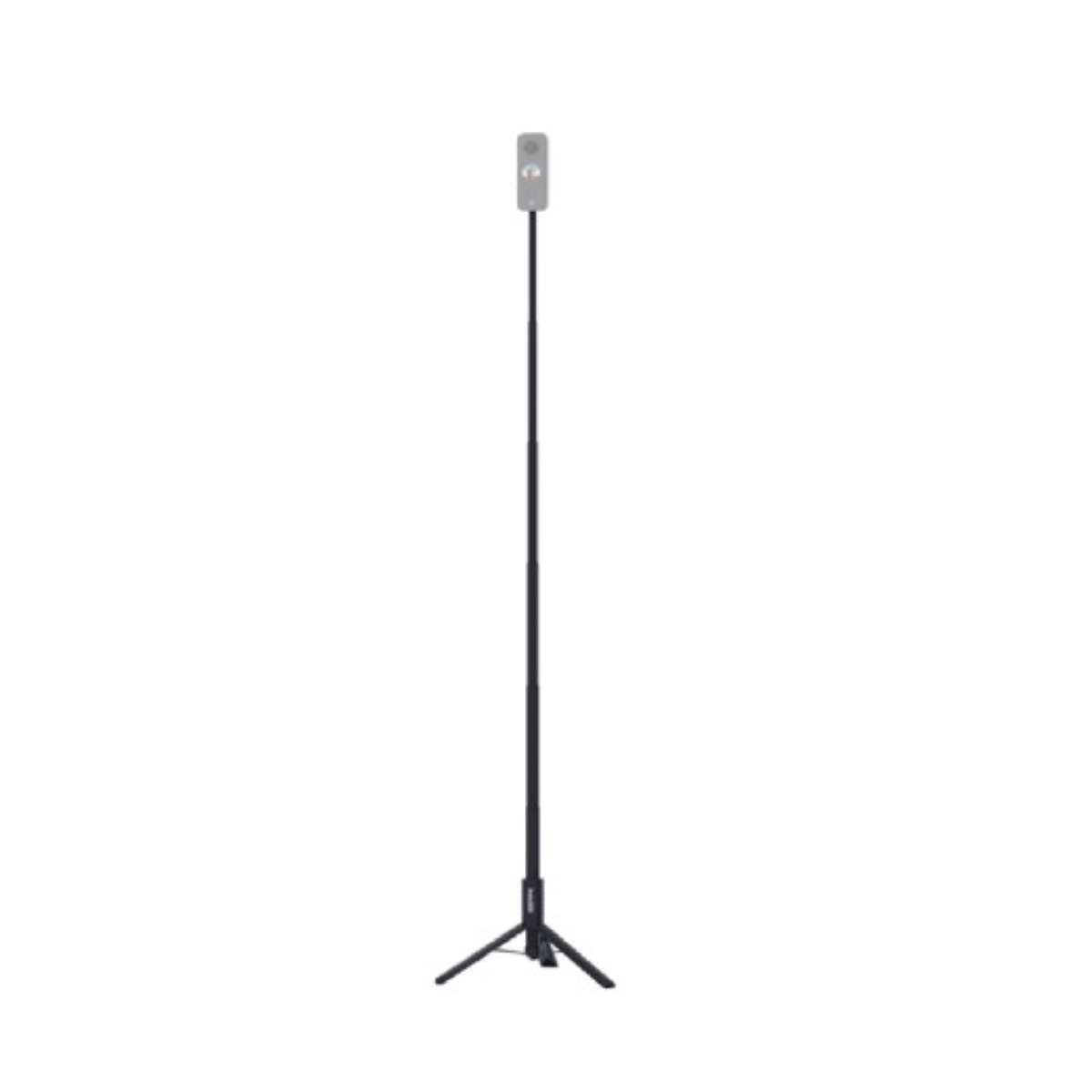A tall black telescopic pole on a sturdy tripod base, topped with a small attachment.