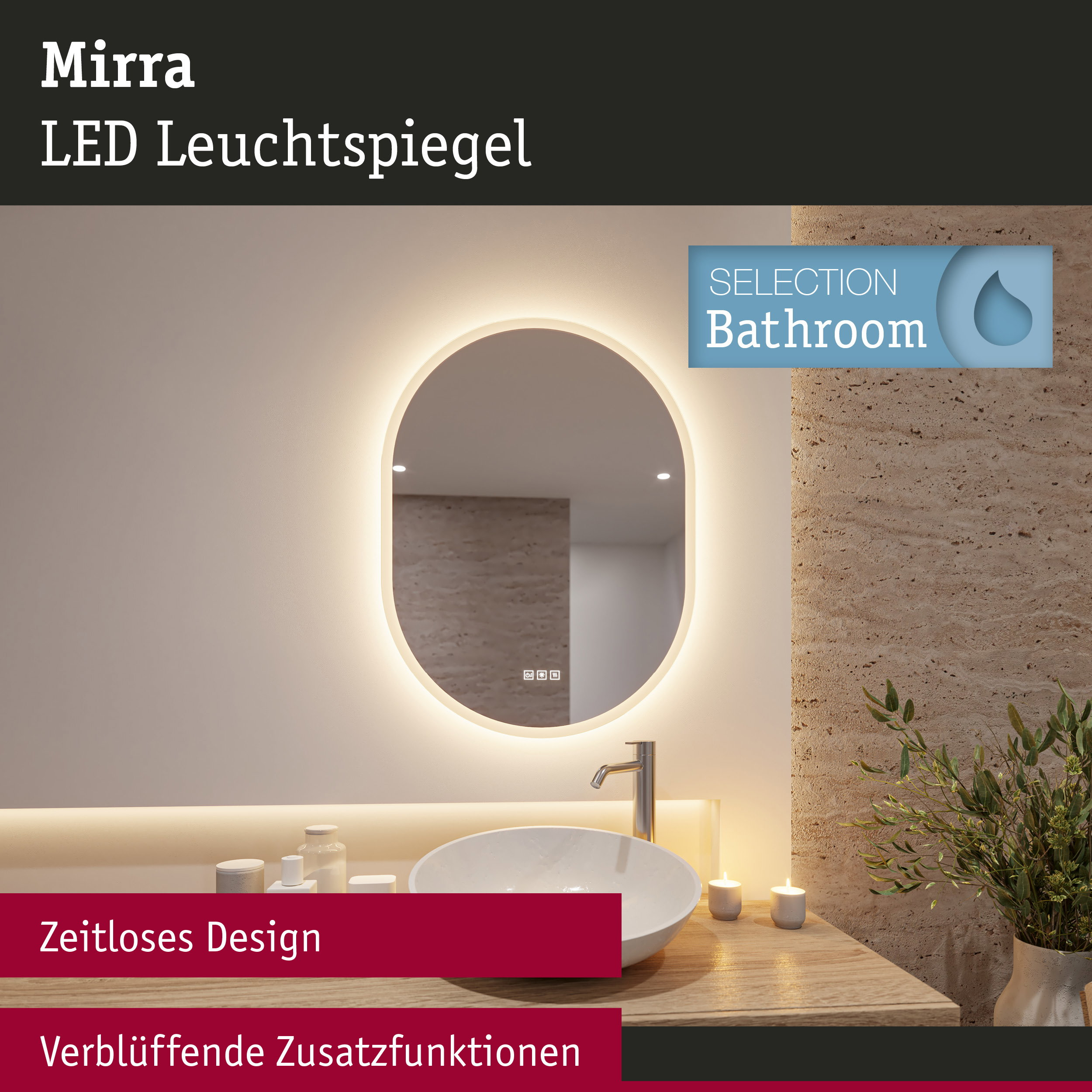 PAULMANN Mirra (71087) Wandleuchte White Switch