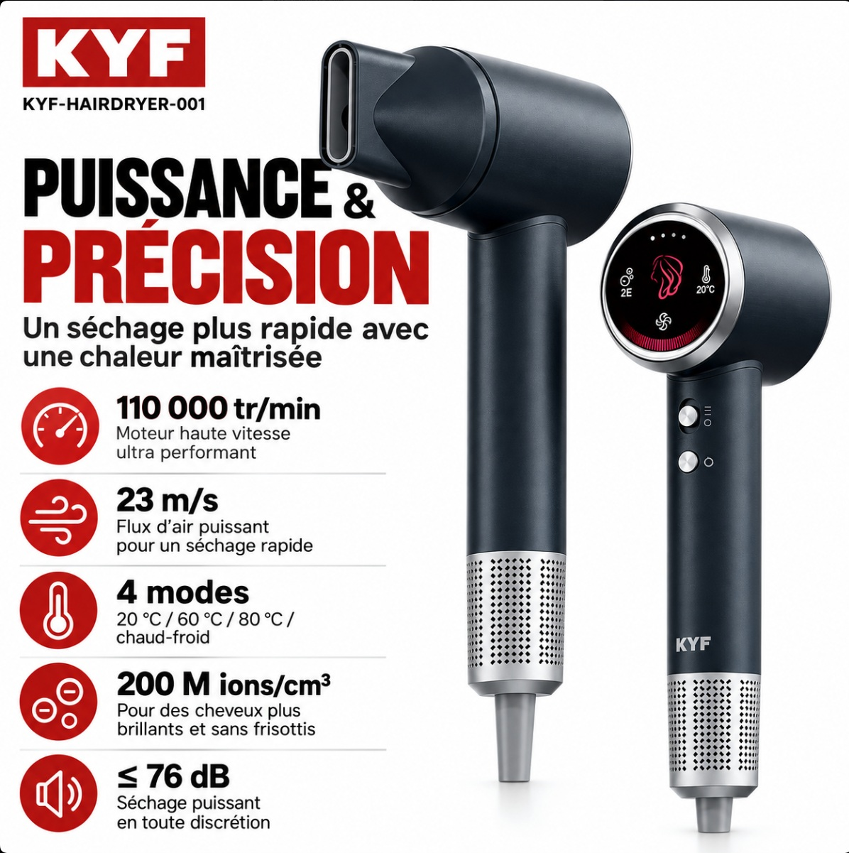 Cortapelos | KYF Pack belleza cortapelos 5 en 1 + espejo LED + secador ...