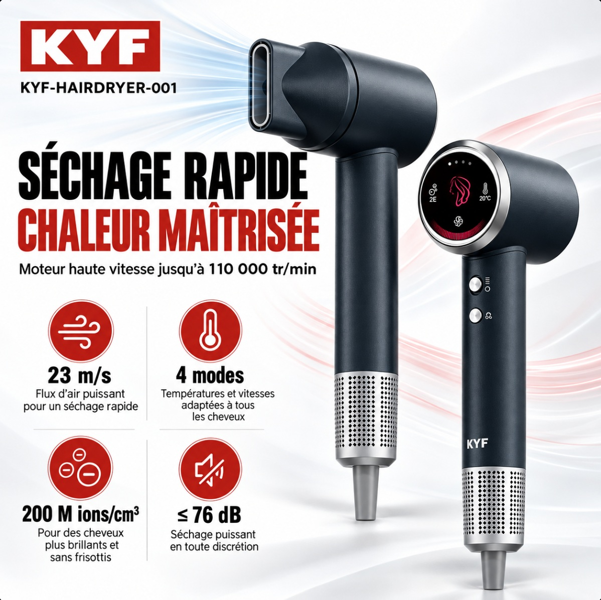 Cortapelos | KYF Pack belleza cortapelos 5 en 1 + espejo LED + secador ...
