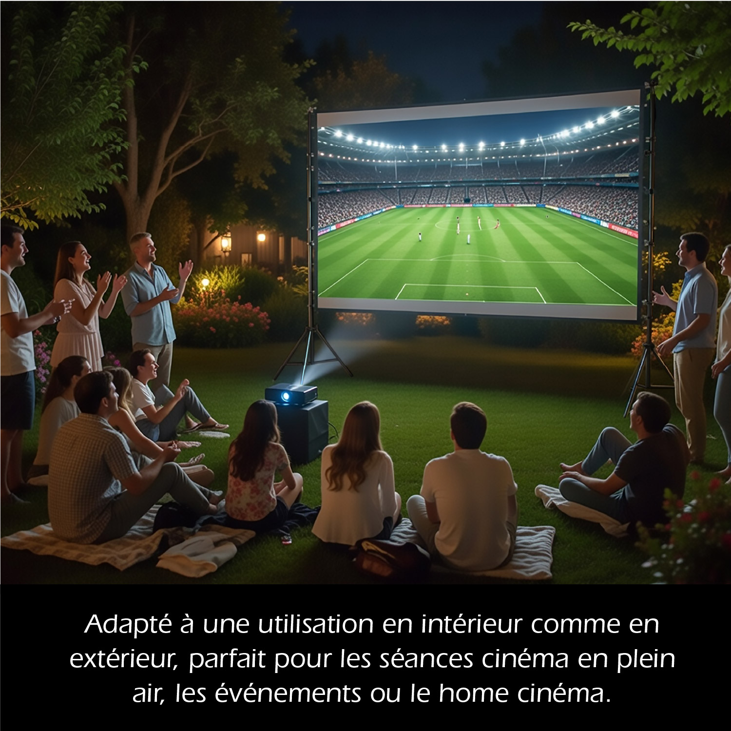 Pack pantalla con soporte y trípode para proyector | KYF Pack pantalla ...