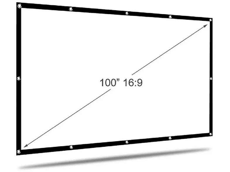 Pantalla de pared plegable | KYF Pantalla de proyección plegable 100 ...