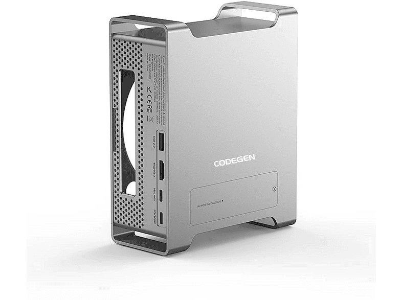 CODEGEN Mac Mini M4/M4 Pro 9'u 1 Arada Type-C HDMI NVME SSD Stand Docking Station CDG-NSC301