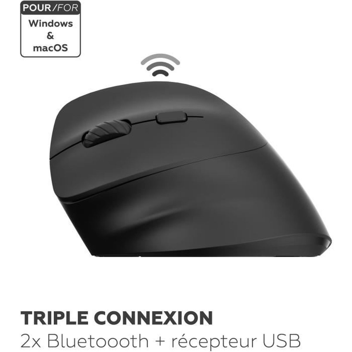 MOBILITY LAB ERGO M30W-L Left Vertikale Funkmaus, Schwarz | MediaMarkt