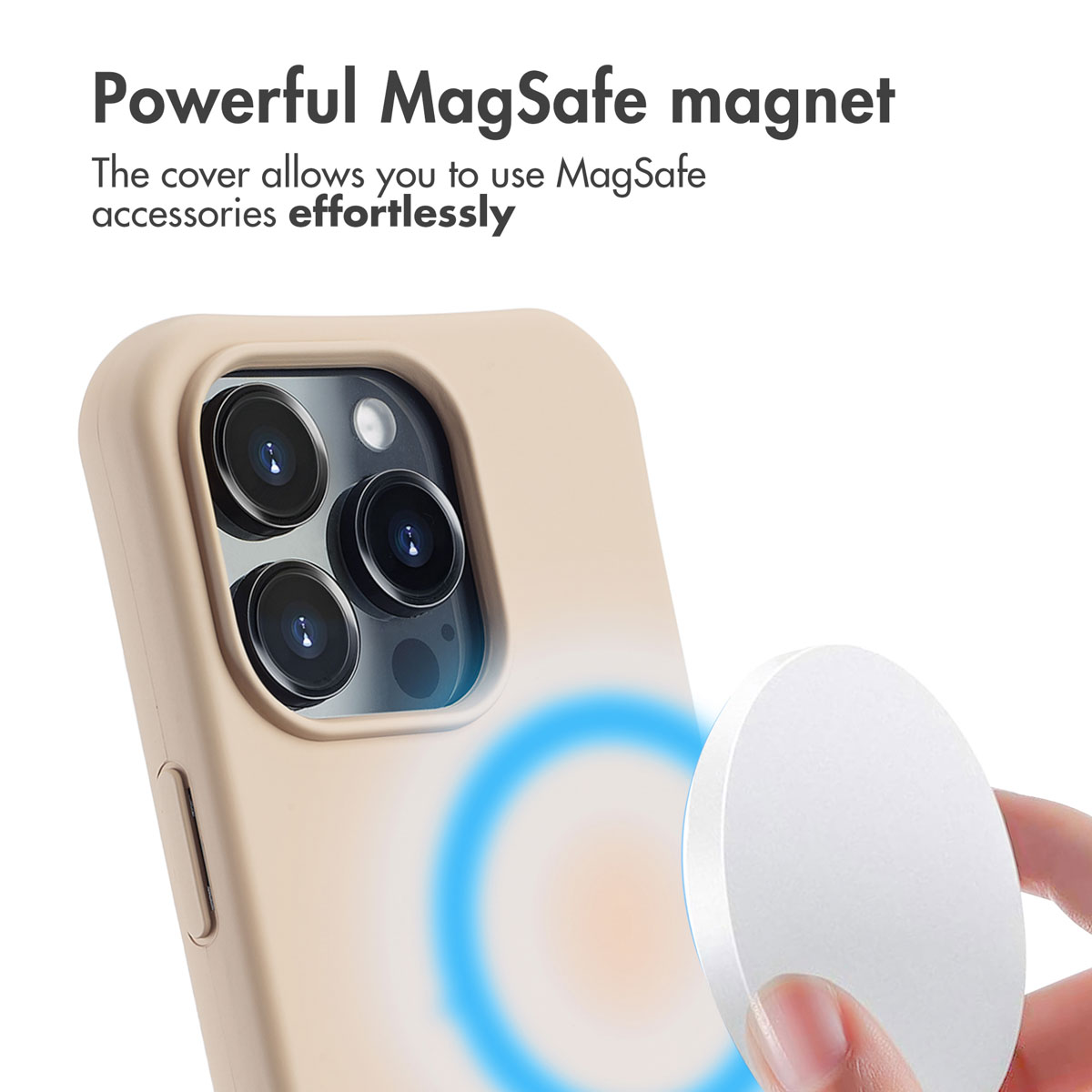 Handyhülle mit starkem MagSafe-Magneten, der das kabellose Laden und Zubehör erleichtert.