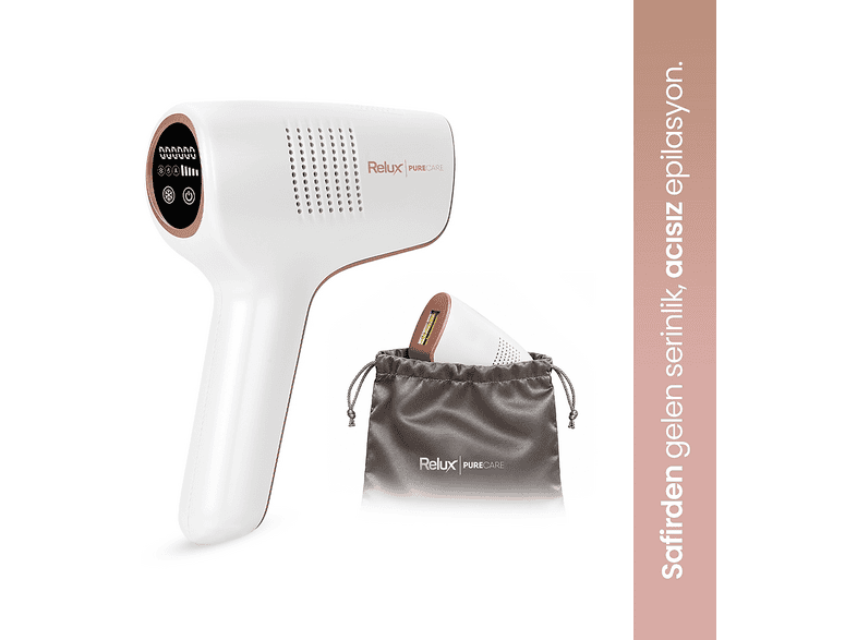 RELUX IPL9650 SapphireCool PureCare 1.000.000 Atım IPL Lazer Epilasyon Cihazı Pembe