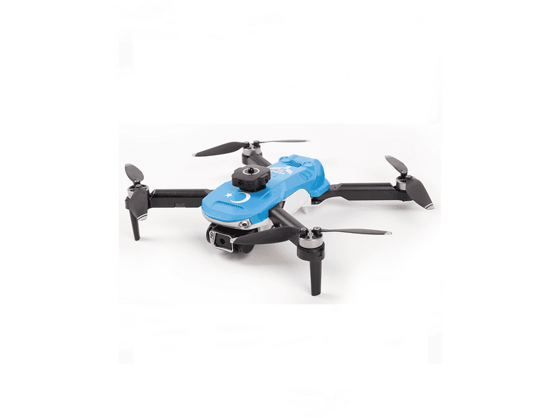 YILDIZ IHA Heki SkyMaster Fırçasız Motor, Çift Kameralı Engel Sensörlü (3 Bataryalı) Hobi Dronu Mavi