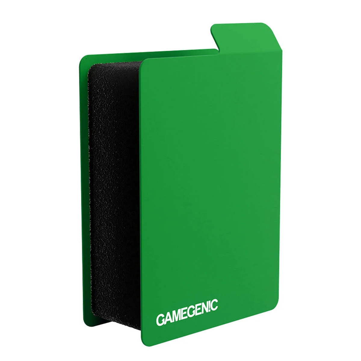 Portamazo verde con espuma negra y el logotipo de Gamegenic.