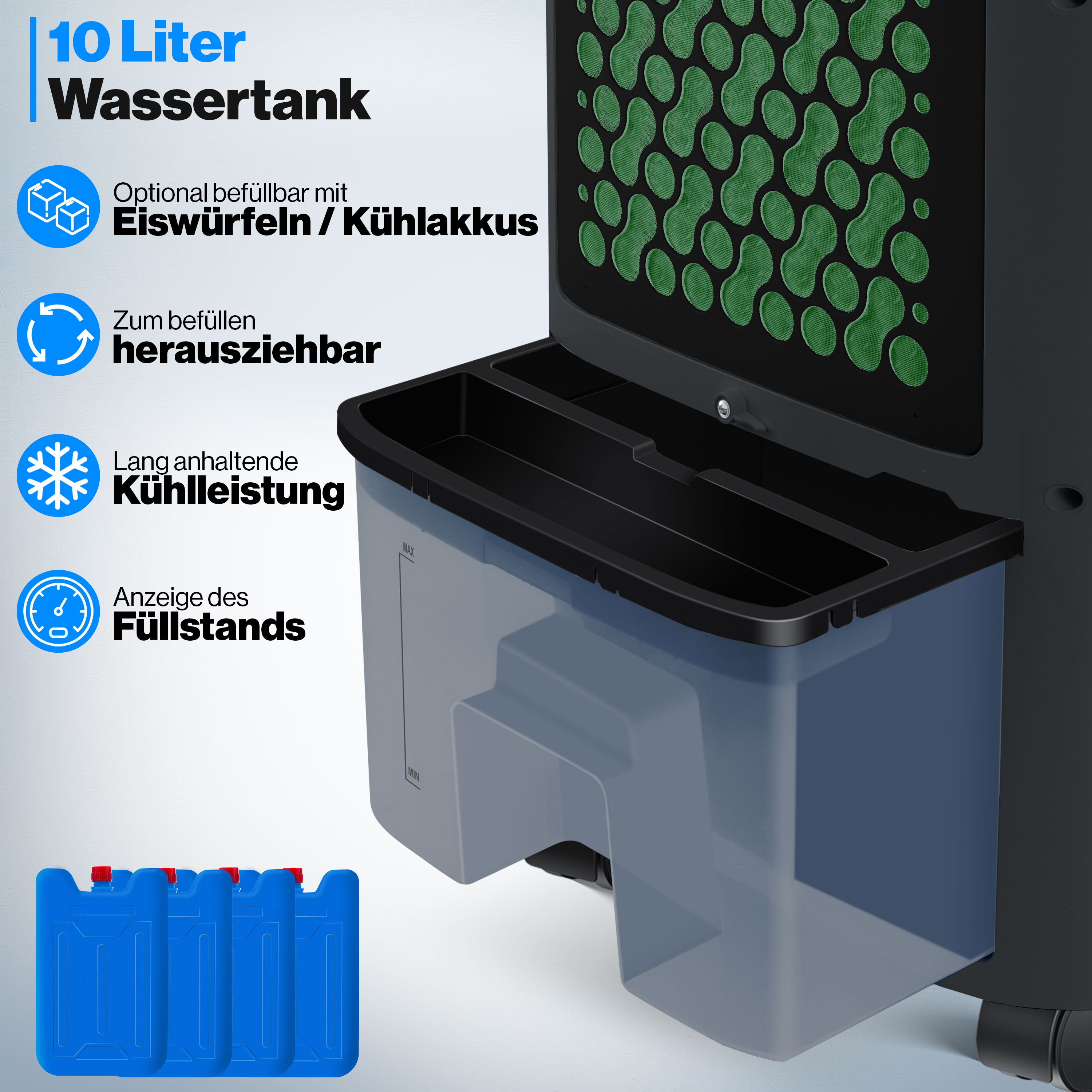 KESSER 4 in 1 mit Fernbedienung Luftkühler