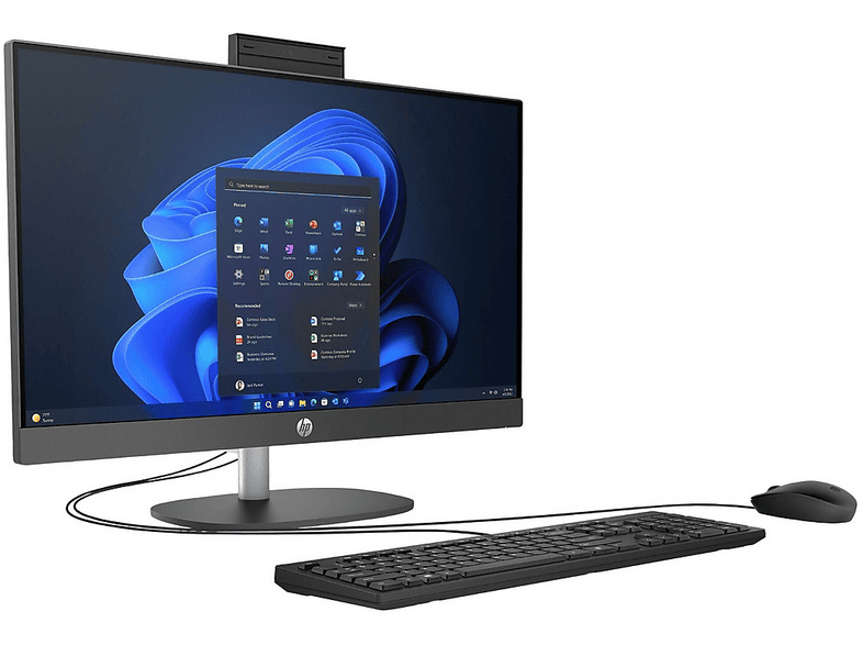 HP ProOne 240 G10 D36C6ET15 FHD Intel Core Ultra 7 155U 64 GB 512 GB 23,8 inç Windows 11 Pro All In One Bilgisayar Siyah