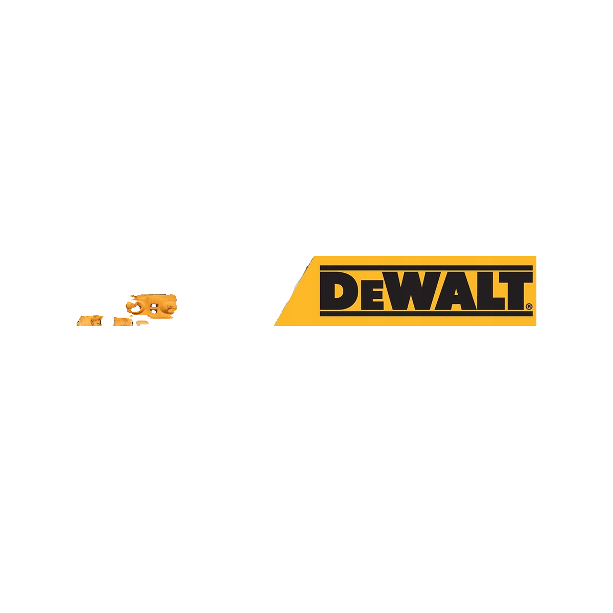 Das gelb-schwarze DeWalt-Logo auf weißem Hintergrund.