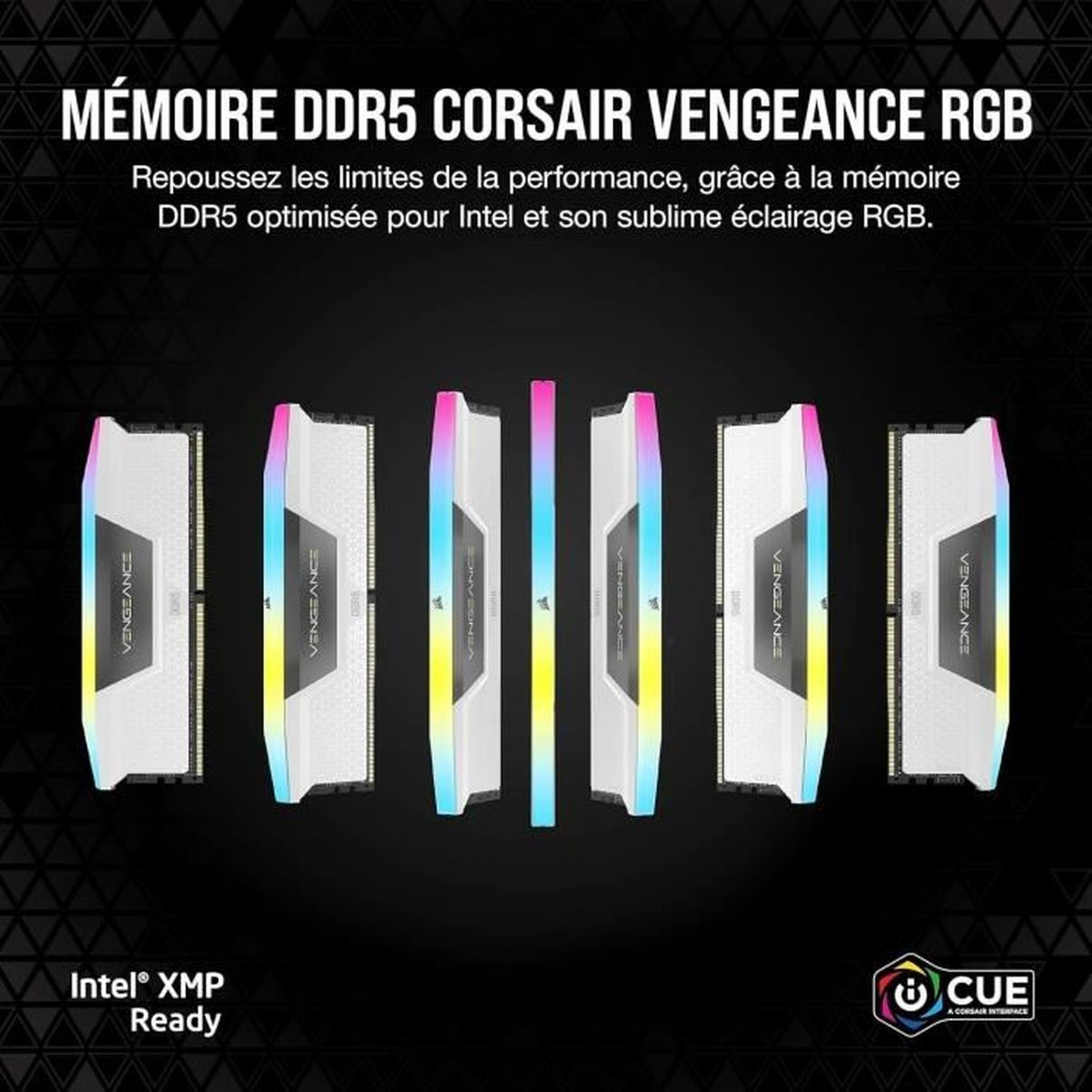 CORSAIR CMH32GX5M2E6000C36W VEN RGB DDR5 2X16GB DIMM Arbeitsspeicher 32 GB DDR5