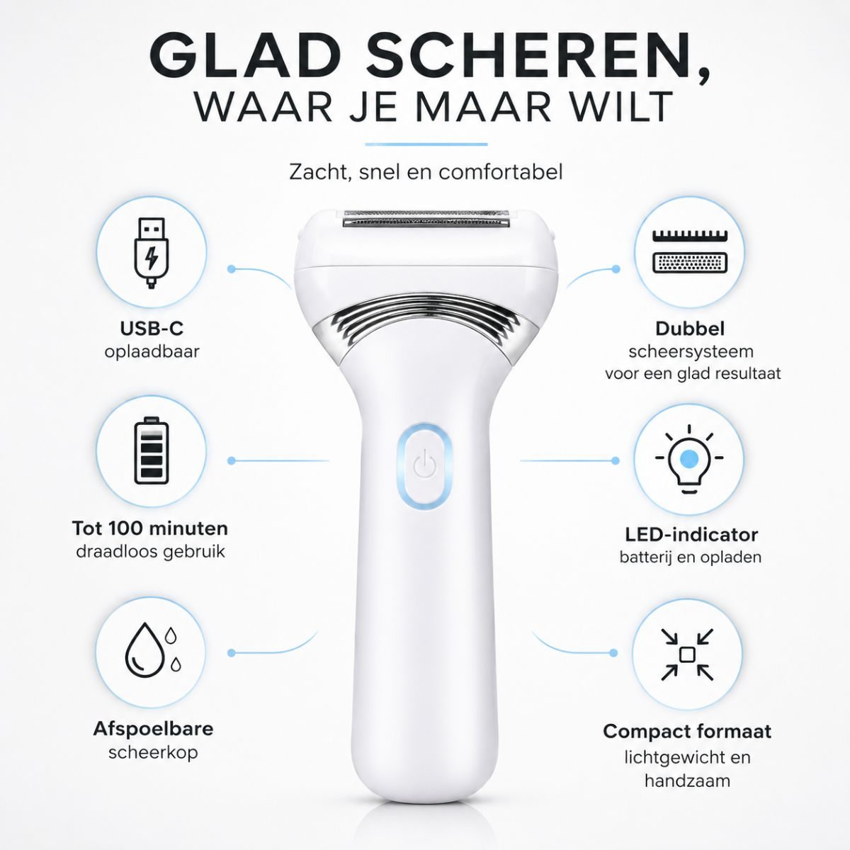 MEXX MEMELA296/009 Ladyshave Wit