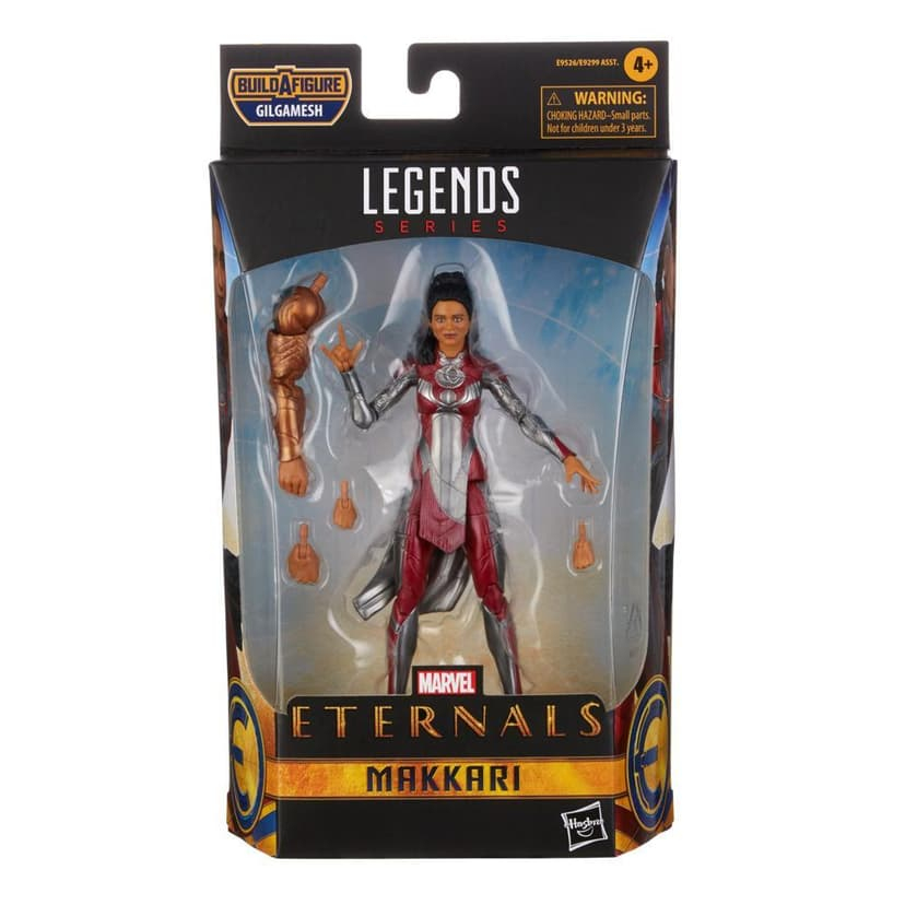 Action figure di Makkari Marvel Legends nella sua confezione originale.