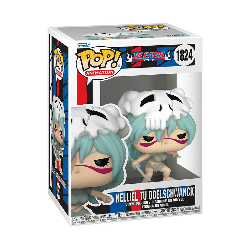 Figura in vinile Funko Pop di Nelliel Tu Odelschwanck da Bleach in scatola.
