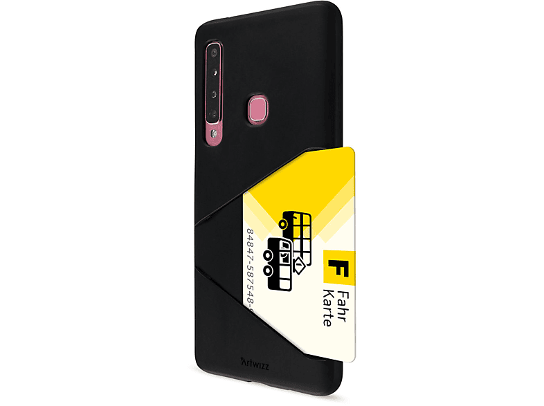 (2018), Backcover, Card ARTWIZZ Galaxy Samsung, Case, A9 TPU Schwarz