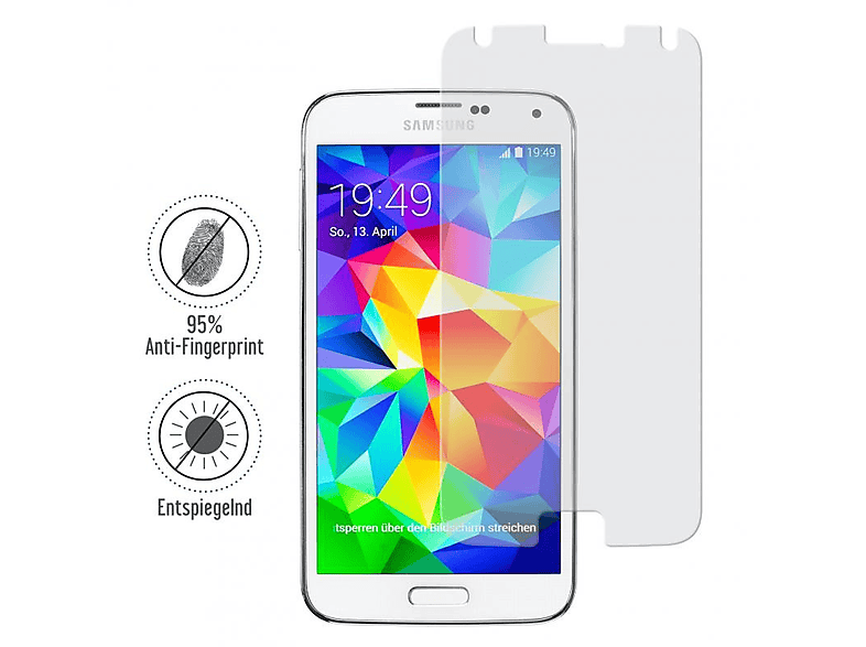 Displayschutzfolie(für ARTWIZZ ScratchStopper Anti-Fingerprint S5) Galaxy Samsung