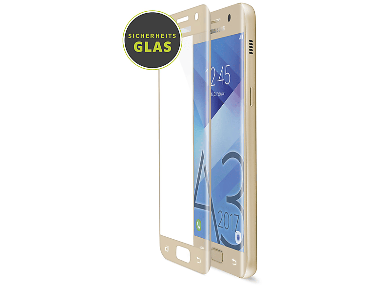 Displayschutzglas(für CurvedDisplay (2017)) ARTWIZZ Galaxy A3 Android Samsung