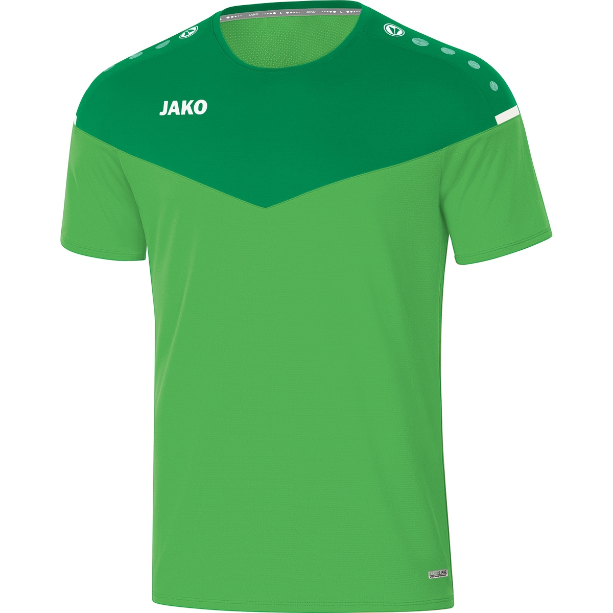 T-Shirt JAKO Gr. 6120 soft green/sportgrün, XL, 2.0 Champ Herren,