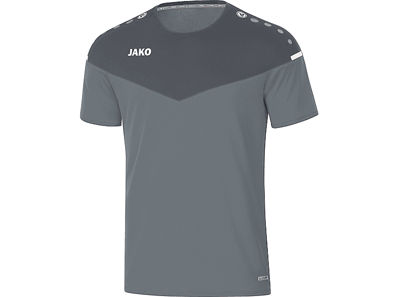 JAKO T-Shirt Champ 2.0 steingrau/anthra light, Herren, Gr. S, 6120