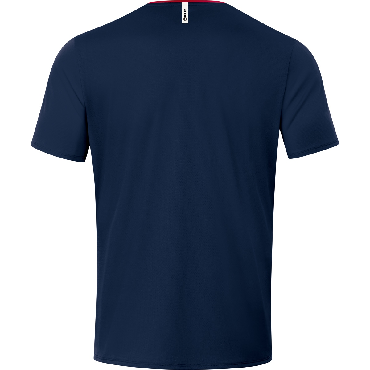 JAKO T-Shirt Champ rot, 116, 6120 marine/chili 2.0 Gr. Kinder