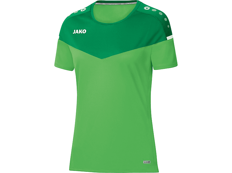 JAKO T-Shirt Champ 2.0 soft green/sportgrün, Damen, Gr. 38, 6120