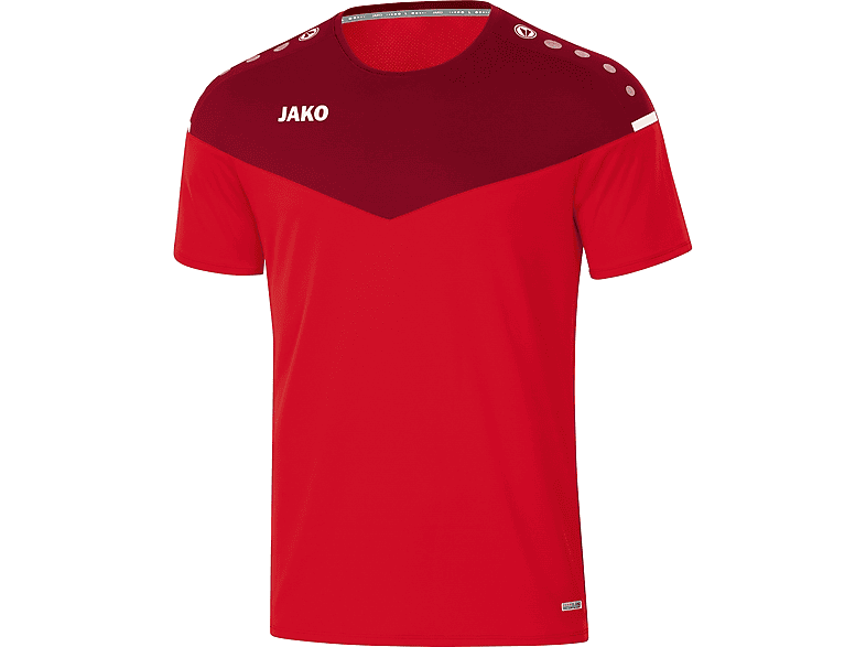JAKO T-Shirt 2.0 Herren, rot/weinrot, Champ 6120 S, Gr