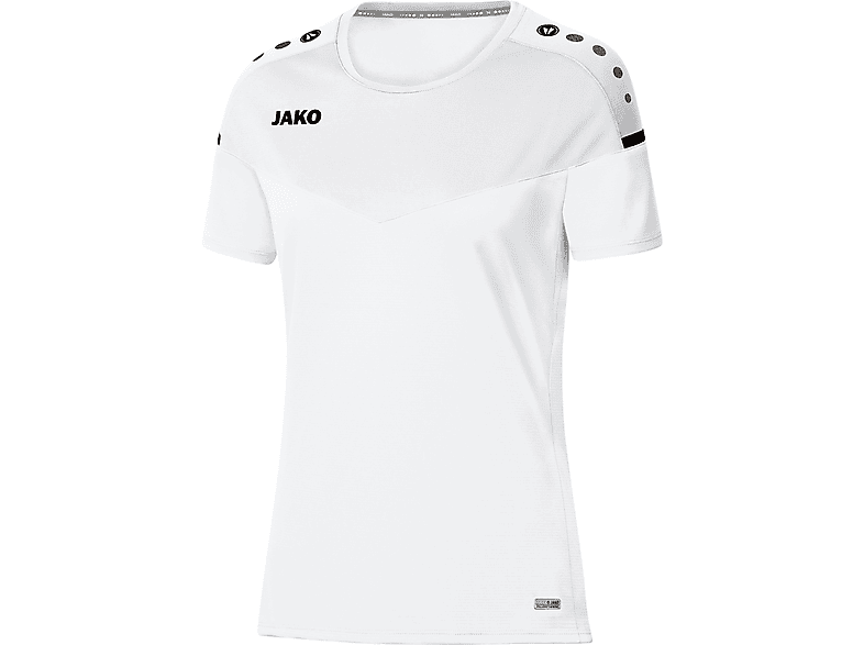 JAKO T-Shirt Champ 34, 6120 Damen, 2.0 weiß, Gr