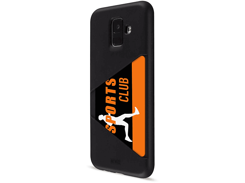 ARTWIZZ TPU Samsung, A6 (2018), Galaxy Schwarz Backcover, Card Case