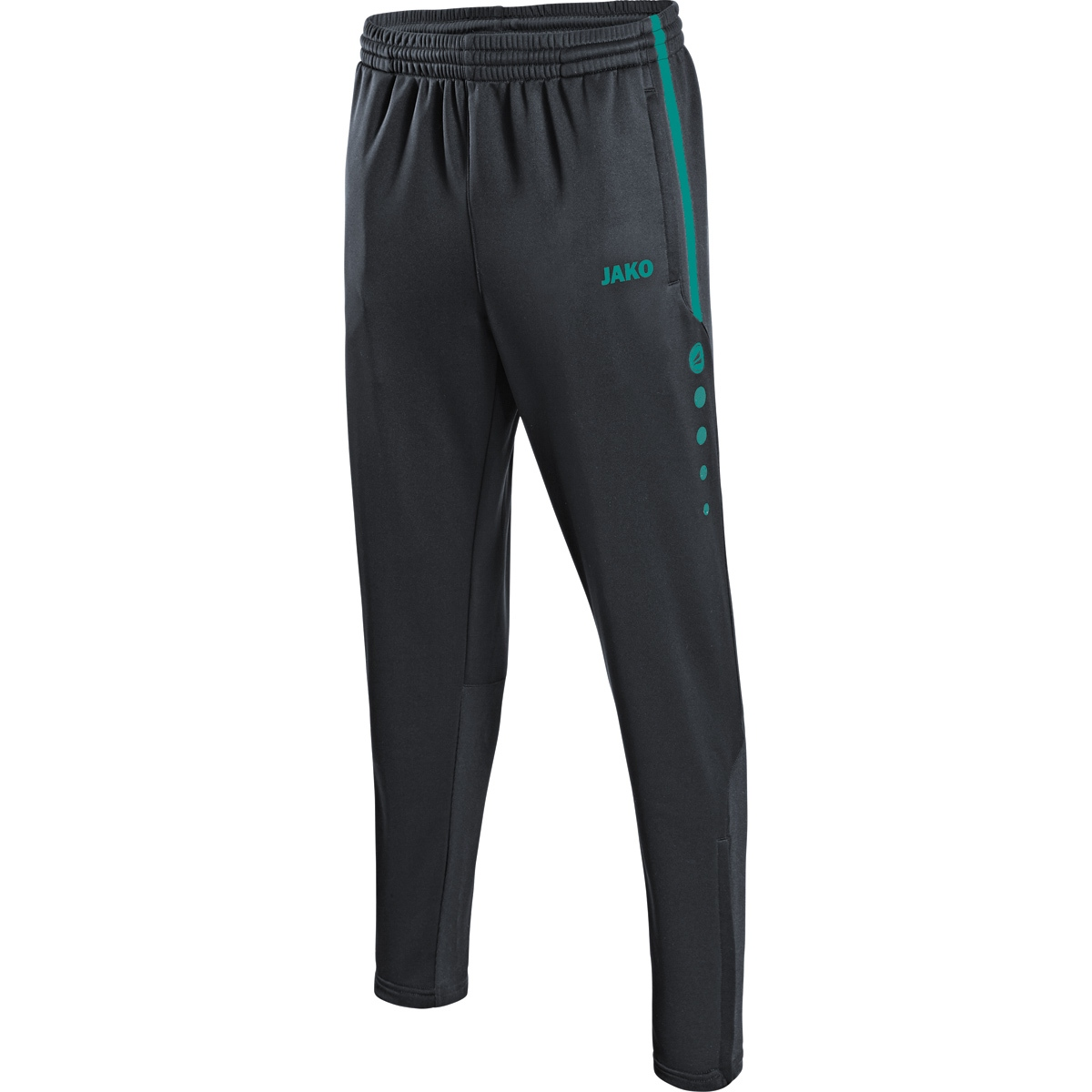 JAKO Trainingshose Active 152, Kinder, Gr. 8495 anthrazit/türkis