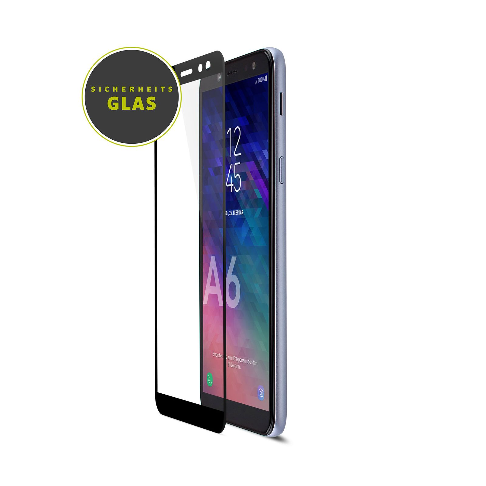 ARTWIZZ CurvedDisplay (2er Pack) Galaxy (2018)) A6 Displayschutz(für Samsung