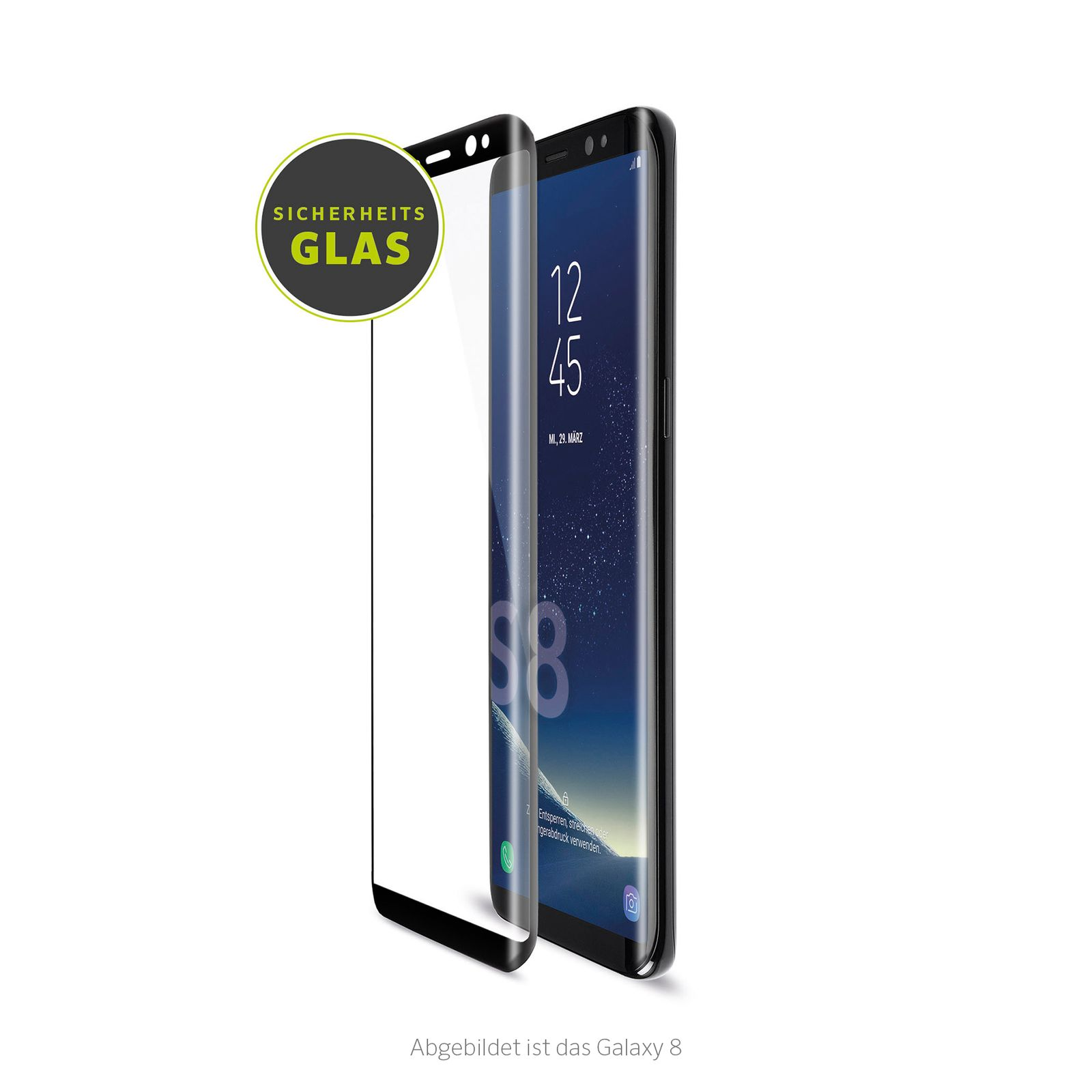 ARTWIZZ CurvedDisplay Android Displayschutzglas(für Samsung Galaxy S9)