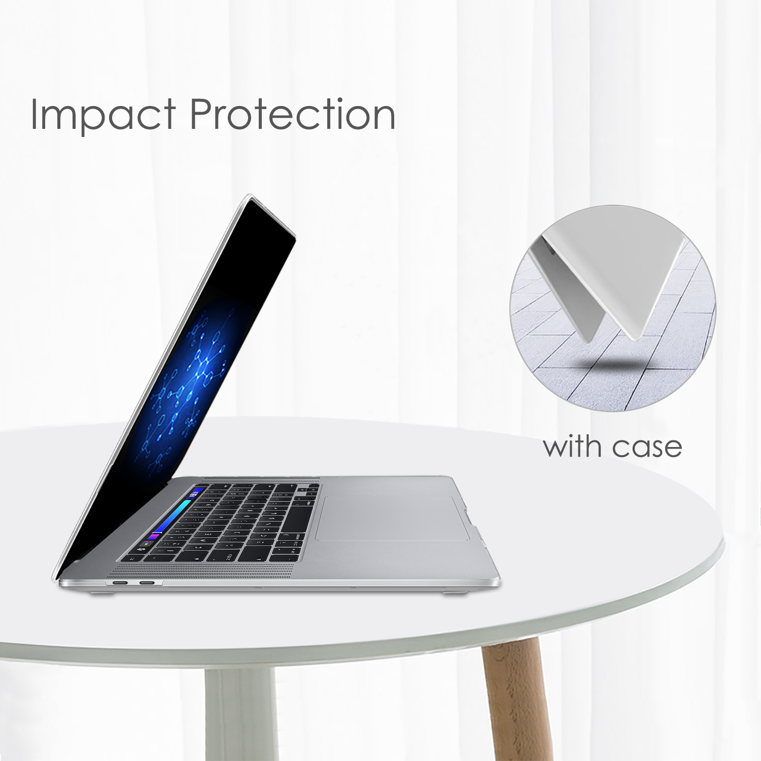 FINTIE Schutzhülle Notebooktasche Full Klar Apple PC, Cover Frost für