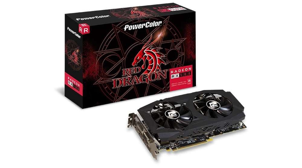 POWERCOLOR Radeon Dragon RX 580 (AMD, Red Graphics card)