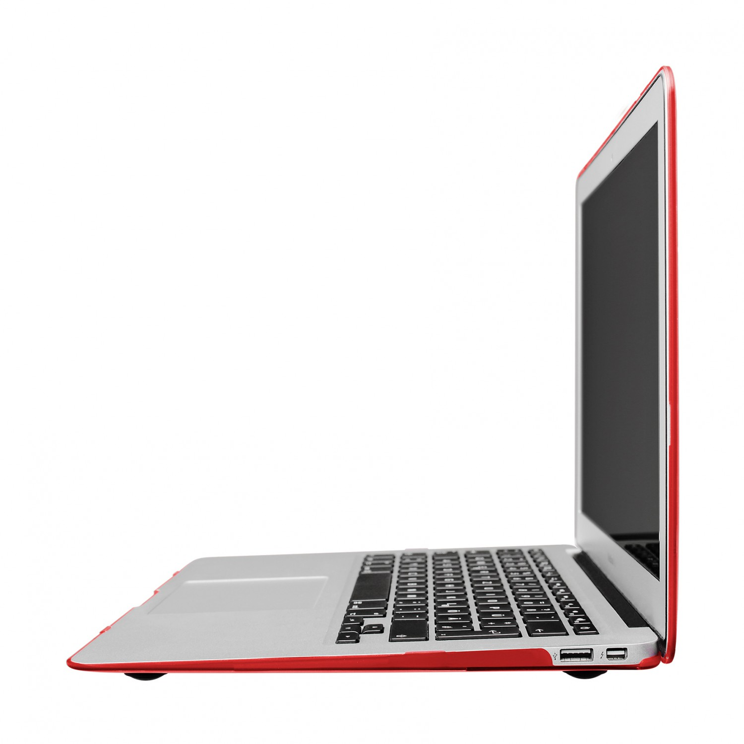 ARTWIZZ Rubber Clip MB MacBook Kunststoff, Cover Full Apple für Rot Full Cover