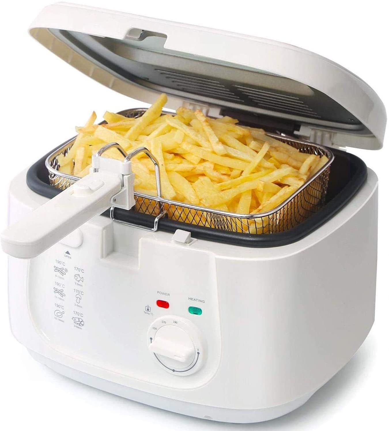 AIGOSTAR 500887 Indra 30HEX Deep fryer 1800 Watt WEIß