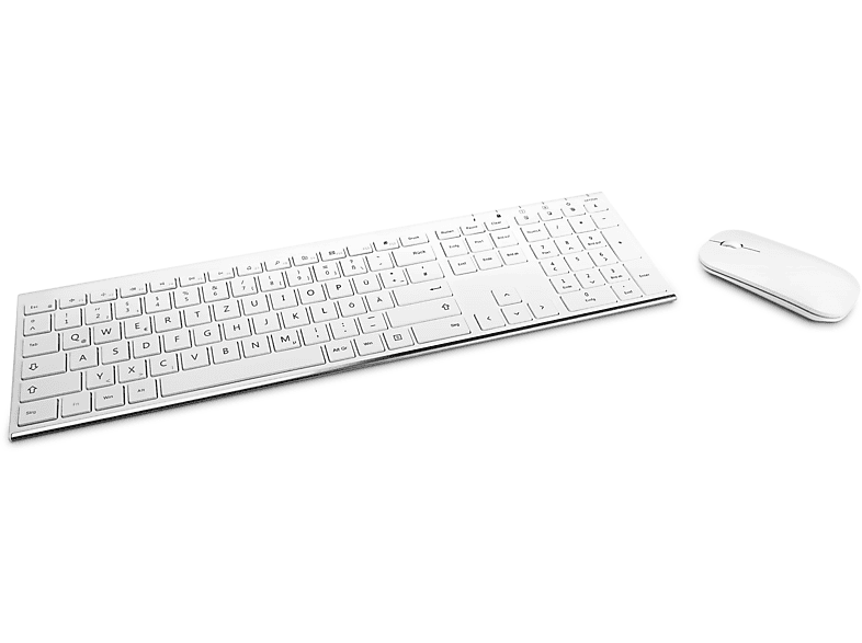 CSL AIRY wireless Tastatur und Maus, weiß, Tastatur/MausSet, weiß MediaMarkt