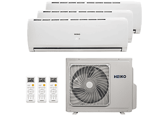 HEIKO Multisplit Klimaanlage R32 Wandgerät Klima-Splitgerät Siehe Abbildung Energieeffizienzklasse: A++, Max. Raumgröße: 75 m²