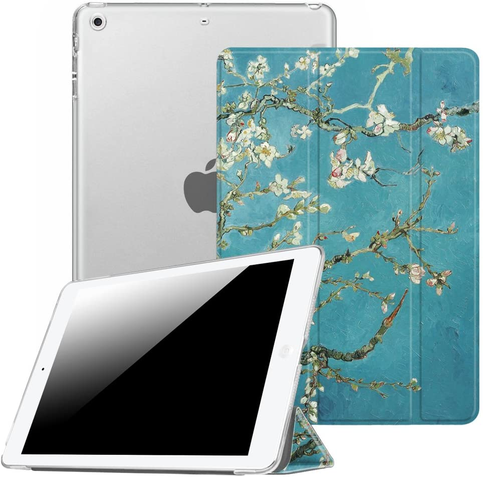 Mandelblüten Hülle FINTIE für Bookcover Tablethülle Apple Kunstleder,