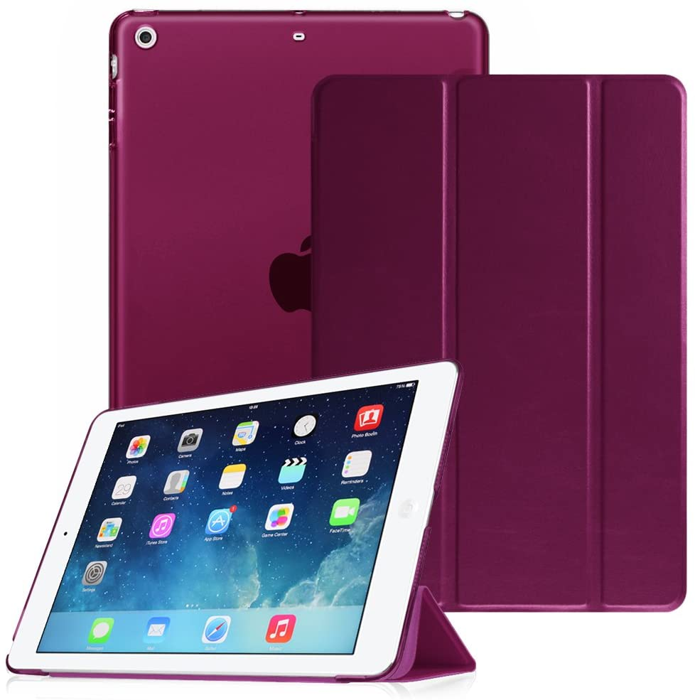 Hülle, (A1474/A1475/A1476), Apple, Lila Bookcover, iPad 2013 Air 2 A1567), Air 2014 FINTIE iPad (A1566/