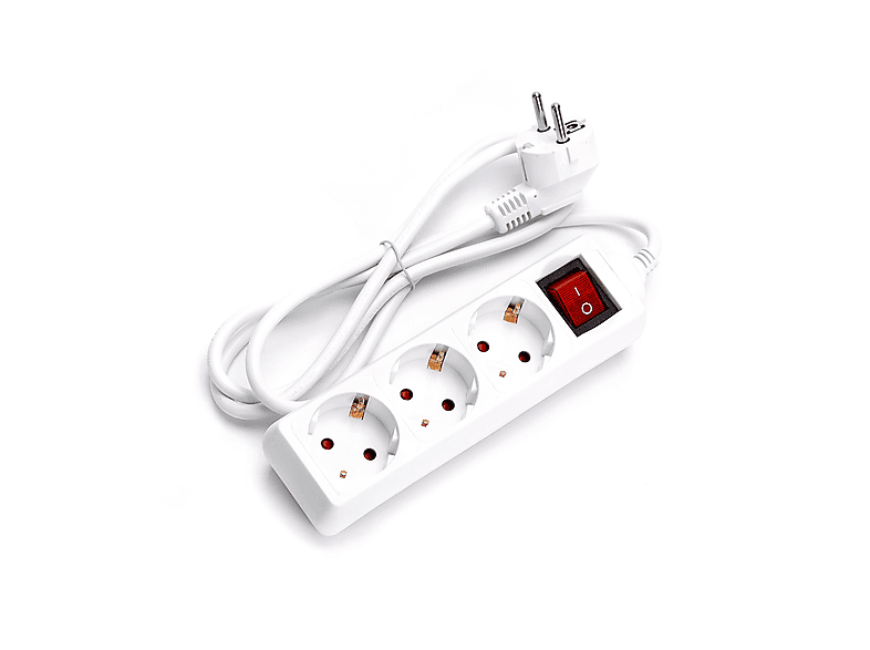 Steckdosenleiste Überspannungsschutz Schalter mit 177119e Steckdosenleiste AIGOSTAR 1,5m 3-fach Kabel