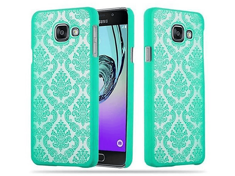 Hard Paisley Galaxy Case Henna Hülle GRÜN in Backcover, A3 Samsung, 2016, CADORABO Blumen Design,